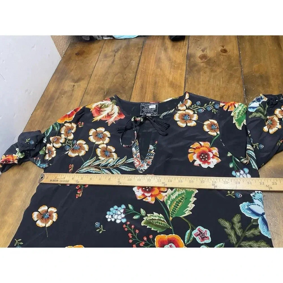 Johnny Was Zorya Floral Mini Dress Size Large - Picture 6 of 10